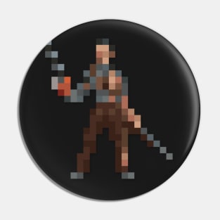 Ash low-res pixelart Pin