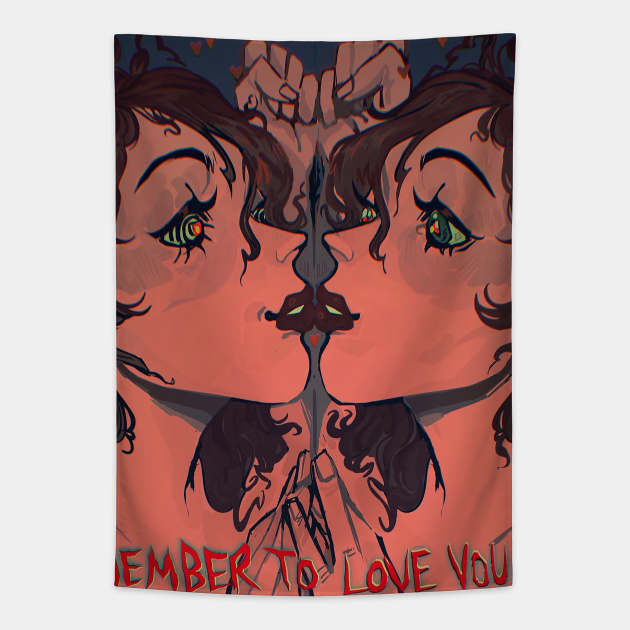 Love yourself Tapestry by snowpiart