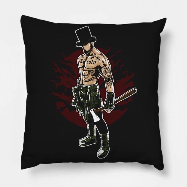 Gangster Lincoln Pillow by MisfitInVisual