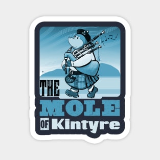 Bagpipe Playing Mole Of Kintyre Pipe Band Magnet