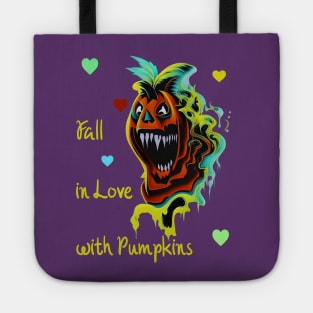 Fall in Love with Pumpkins Tote