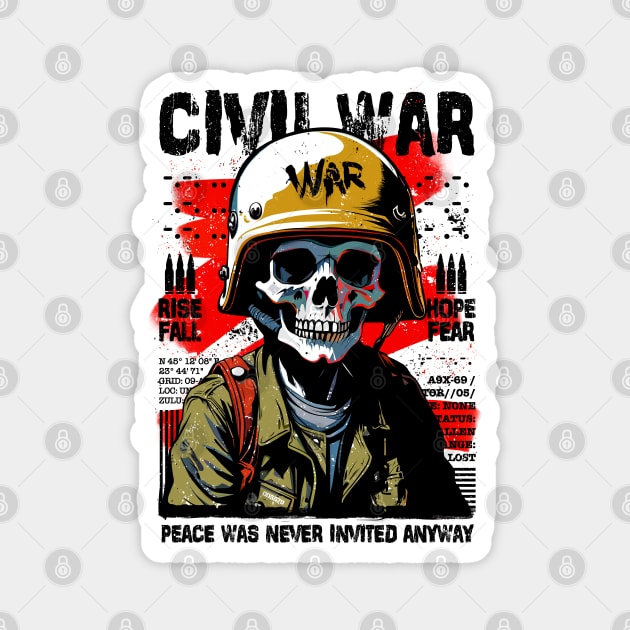 CIVIL WAR Magnet by artslaves