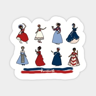 Juneteenth Ladies Magnet