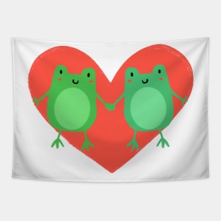 ranas tiernas enamoradas en san valentin Tapestry