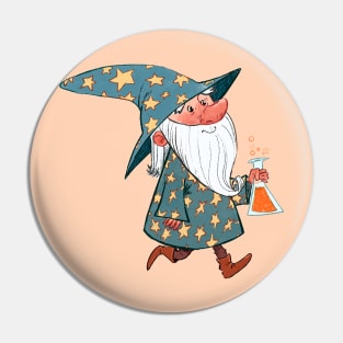 Happy wizard Pin