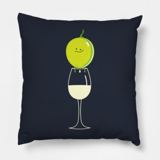 Funny grape makes wine Pillow