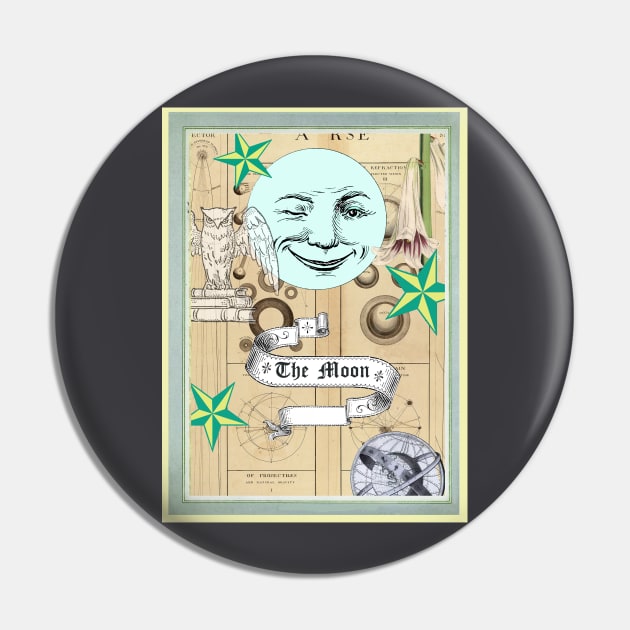 Moon tarot card Pin by White B Gifts