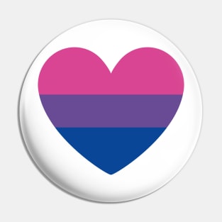 Bisexual Pride Heart Pin