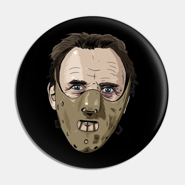 Hannibal Lecter Pin by Black Snow Comics