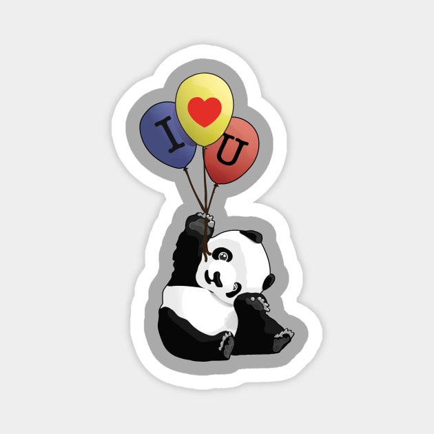 Panda Loves You Magnet by ThinkingSimple