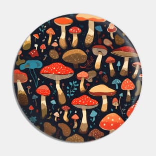 mushroom pattern Pin