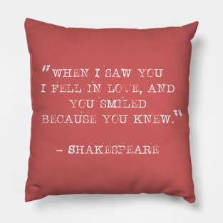 Love by Shakespeare Pillow