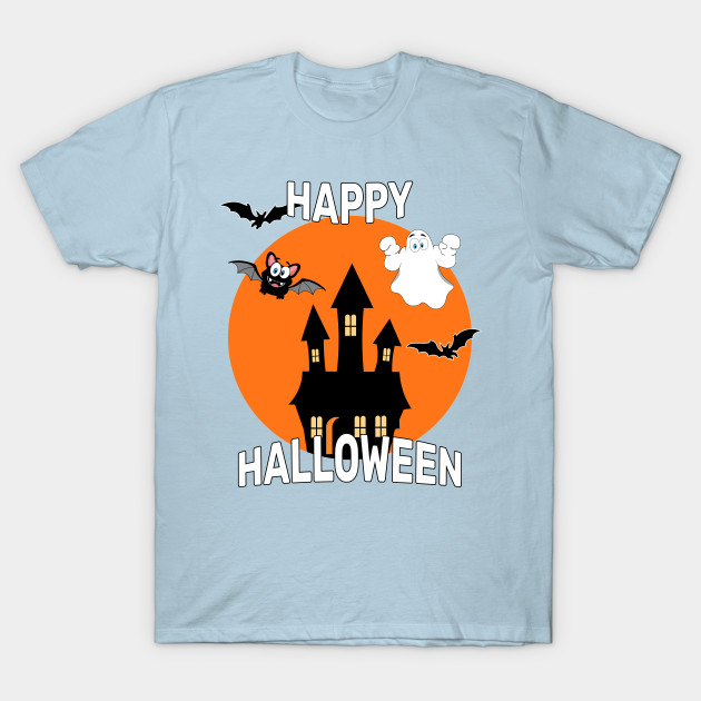 Disover Happy Halloween Haunted House - Halloween - T-Shirt