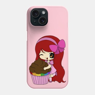 cupcake girl Phone Case