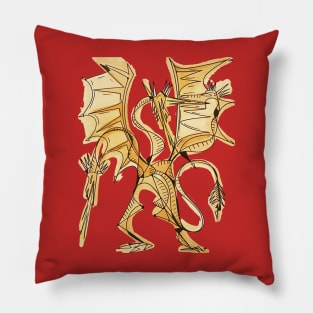 King Ghidorah by Pollux Pillow