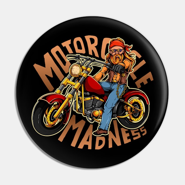 Motorcycle biker gang Pin by Mako Design 