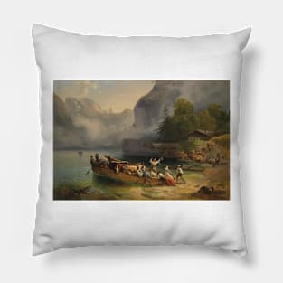 Königssee - Friedrich Gauermann Pillow