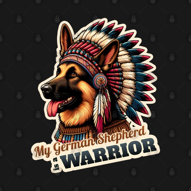 German Shepherd Indian by k9-tee