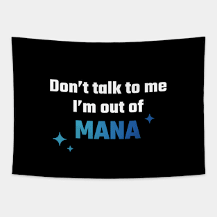 Out of Mana Introvert Gamer Tapestry