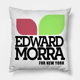 Edward Morra for New-York - black text Pillow