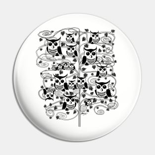 Owl Tree Pin