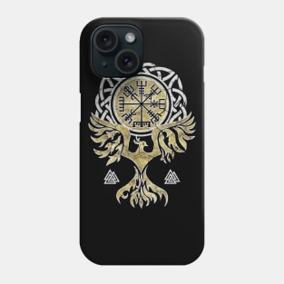 Vegvisir and Phoenix bird Phone Case