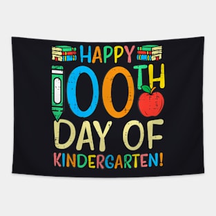 Happy 100Th Day Kindergarten Apple 100 Days School Teacher Tapestry