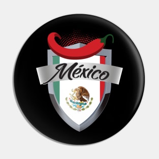 Mexico Shield Pin