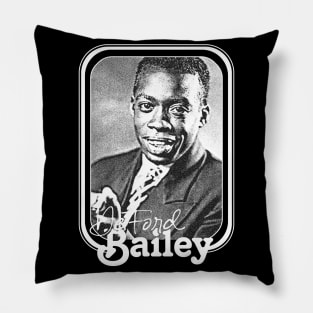 DeFord Bailey / Retro Style Country Artist Fan Design Pillow