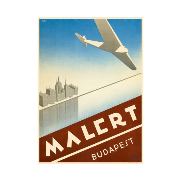 Malert Budapest Hungary Vintage Poster 1934 by vintagetreasure