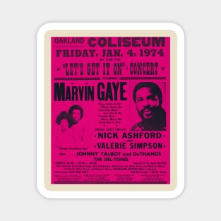 Marvin Gaye Poster Concert #3 Magnet