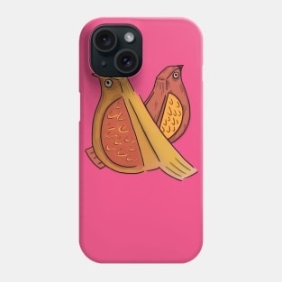 Couple of lovely birds looking for something Phone Case