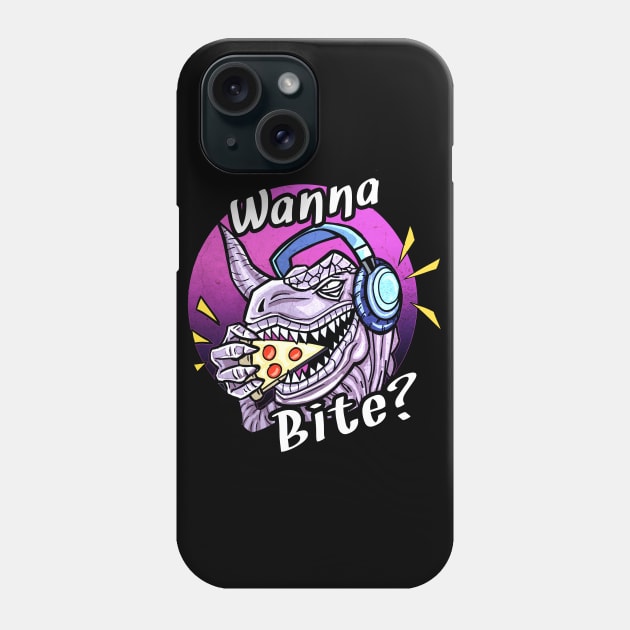 Dinosaur Pizza Phone Case by dnlribeiro88