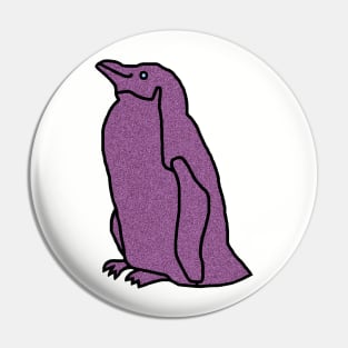 Purple Metallic Penguin Pin