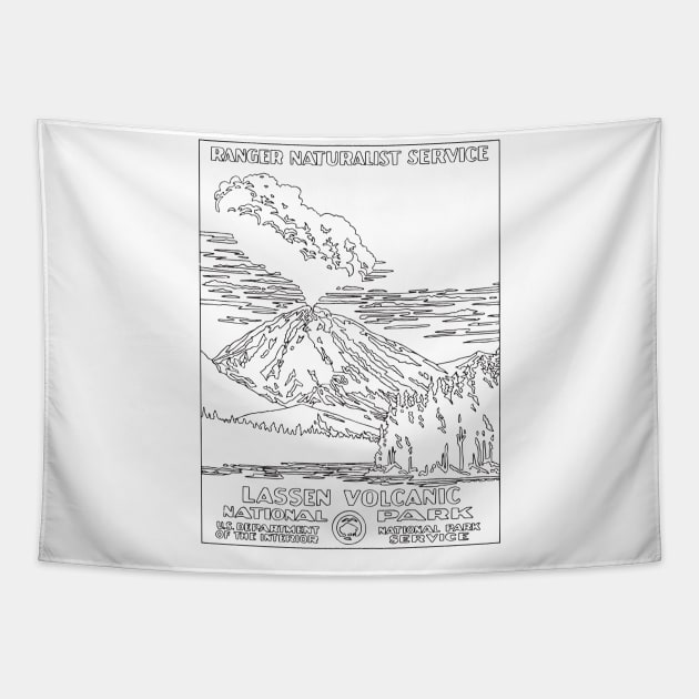 LASSEN VOLCANIC Tapestry by TheCosmicTradingPost