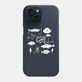 Fishing Doodles Phone Case