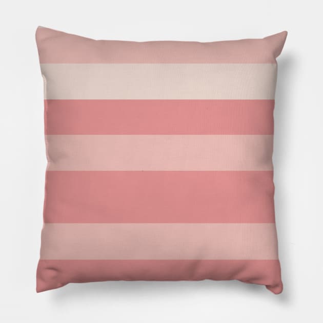 Blush Pink Striped Pillow by craftydesigns