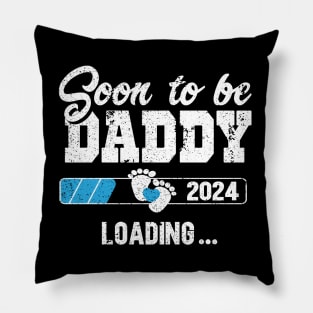 New annoucement for dad, daddy, papaa 2024, soon to bee daddy 2024 Pillow