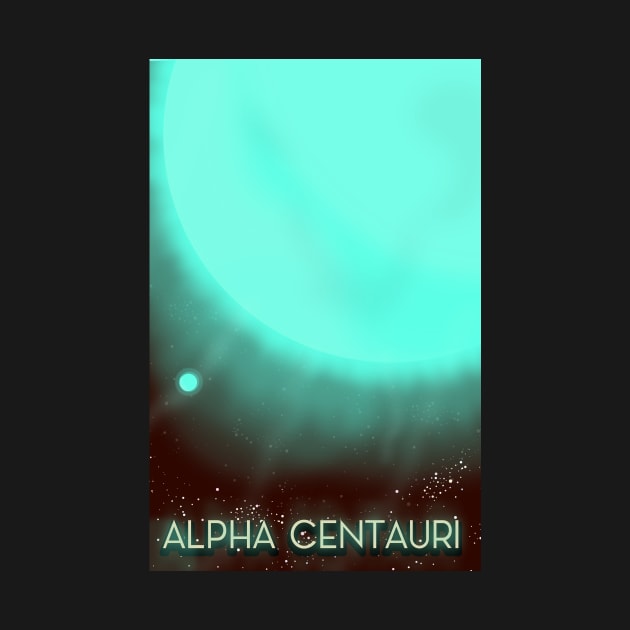 Alpha Centauri Space Art by nickemporium1