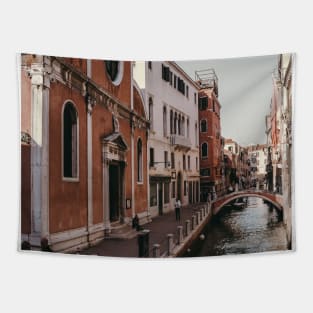 Architecture Photography Venice Canal Tapestry