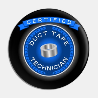 Certified Duct Tape Technician Pin