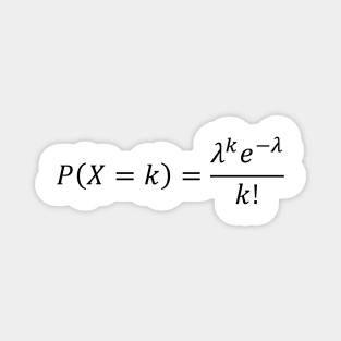 Poisson Distribution - Probability And Math Basics Magnet