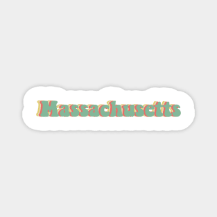 Massachusetts 70's Magnet