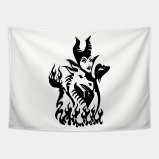 Maleficent's Pets (black) Tapestry