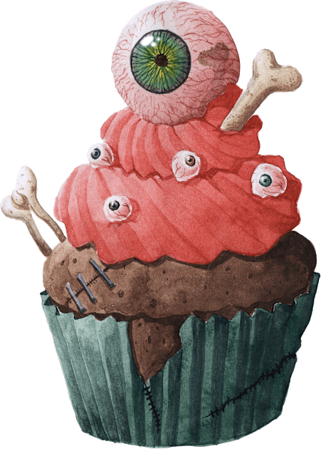 Monsterlicious - Zombie Cupcake Kids T-Shirt by Studio Mootant