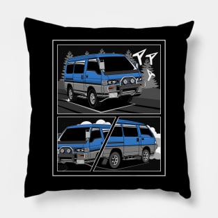 Jdm delica comic style 1 Pillow