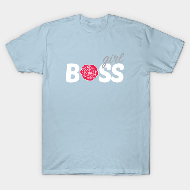 Discover Girl Boss with Rose Logo - Girl Boss - T-Shirt