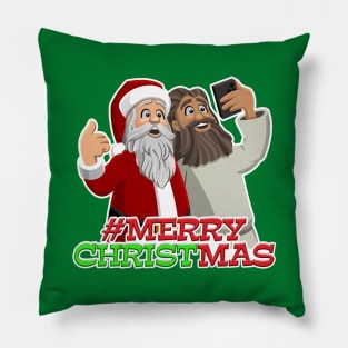 Social Merry Christmas Pillow