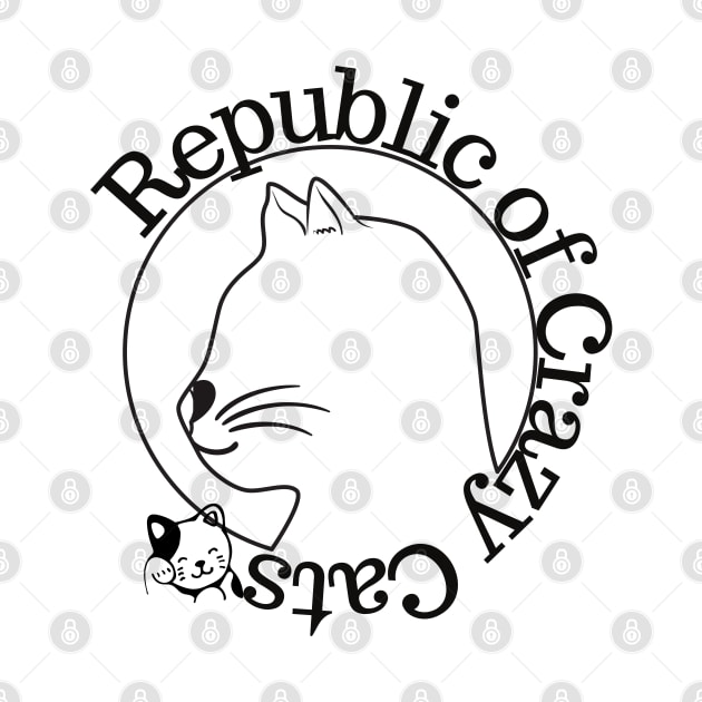 Republic of Crazy Cats - pet lover - animals by AlGenius