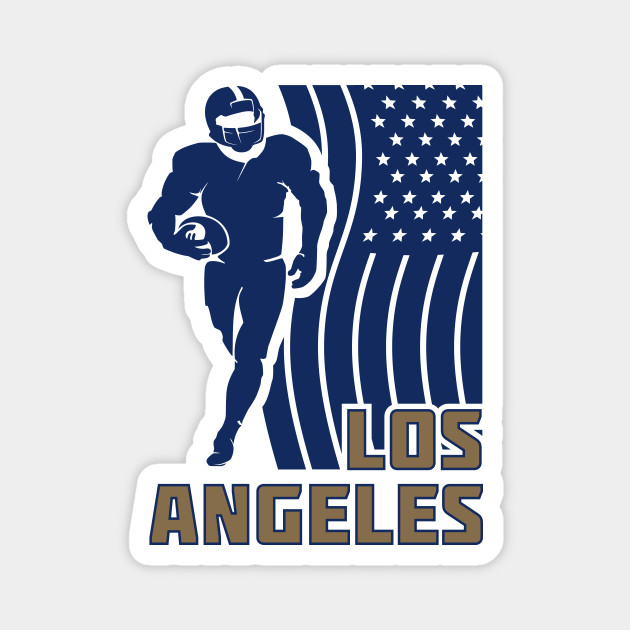 Nfl Los Angeles Rams Football Team Color Nfl Football Magnet